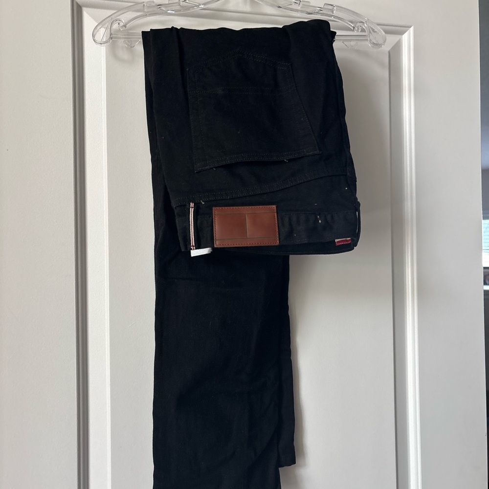 Tommy Hilfiger Black Straight Fit Jeans